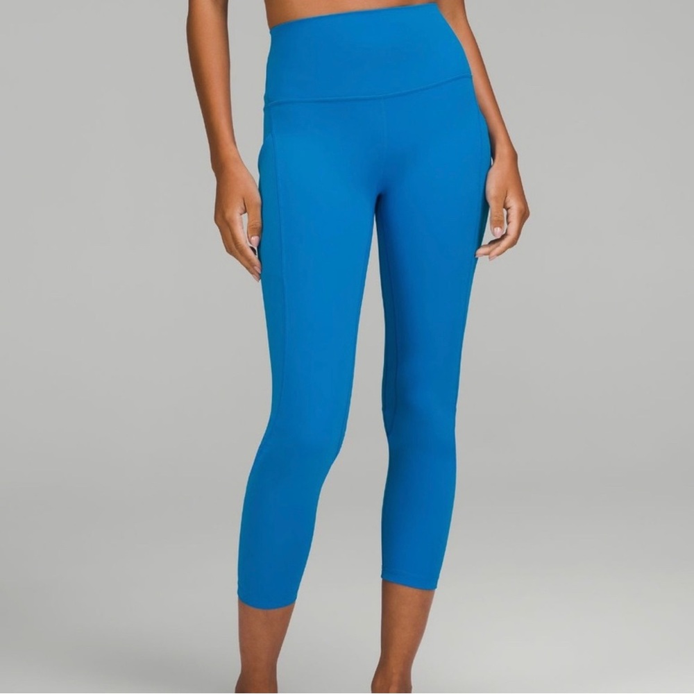 Lululemon High Rise Blue Leggings Like New Size 2 *Discontinued*
